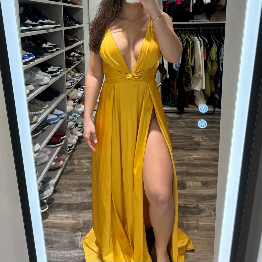 Yellow maxi gown